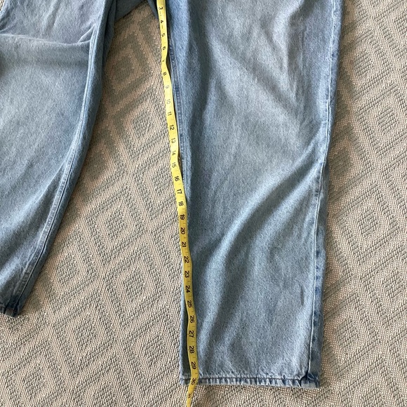 H&M Womens Light Wash High Rise Straight Leg Jeans Size 16 - Picture 6 of 9